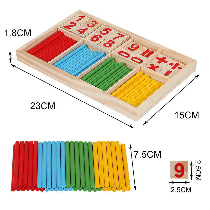 Wooden Montessori early education math toys