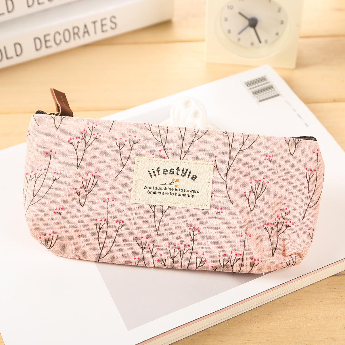 Floral pencil case