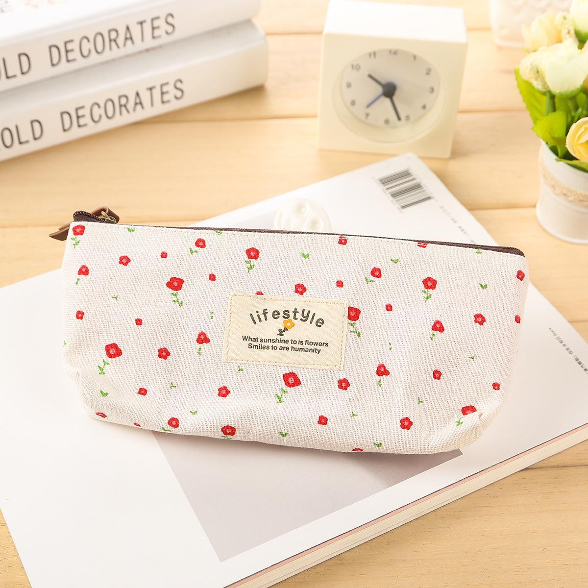 Floral pencil case