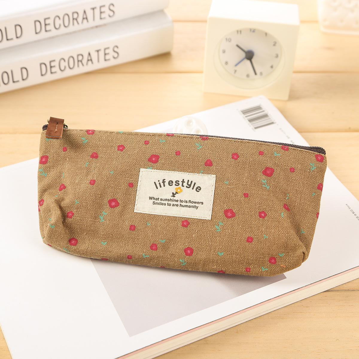 Floral pencil case